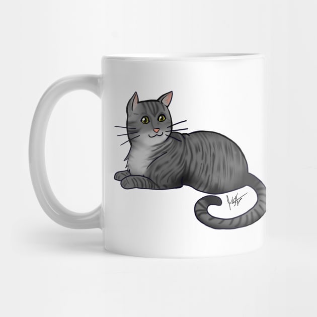 Cat - American Shorthair - Silver Tabby by Jen's Dogs Custom Gifts and Designs